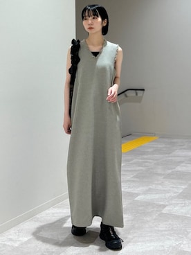 「アイテム（インナーウェア/肌着）」を使った、松原さん（レディース・153cm）の秋コーディネート