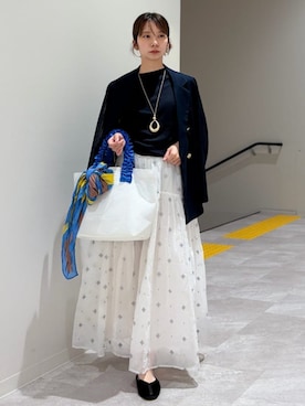 「トートバック」｜松原さん（レディース・153cm）の夏コーディネート