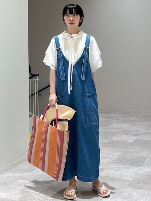 h*o様 美品 DIESEL ディーゼル ジャンパースカート デニムワンピース セール】SHIPS Colors:〈洗濯機可能〉デニム ジャンパースカート