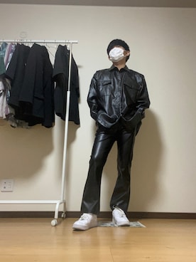 「Ellno Loset（エルノロゼット）のアイテム（シャツ/ブラウス）」を使った、Suzukiさん（メンズ・173cm）の秋コーディネート