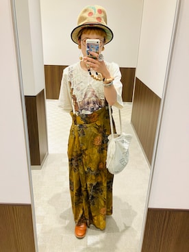 「アイテム（帽子）」を使った、saayaaendoouさん（レディース・153cm・30代）の夏コーディネート