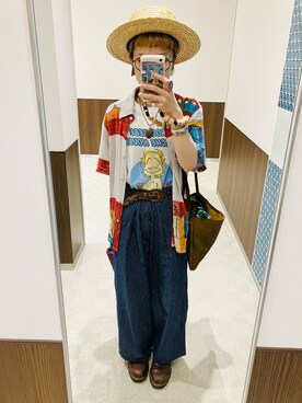 「アイテム（帽子）」を使った、saayaaendoouさん（レディース・153cm・30代）の夏コーディネート