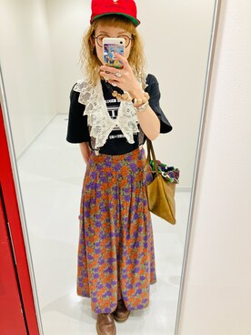 「アイテム（帽子）」を使った、saayaaendoouさん（レディース・153cm・30代）の夏コーディネート