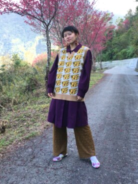 「CACO（カコ）のアイテム（トップス）」を使った、西瓜🍉さん（レディース・158cm）の夏コーディネート