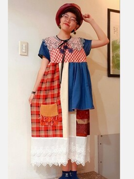 「改製」｜西瓜🍉さん（レディース・158cm）の夏コーディネート