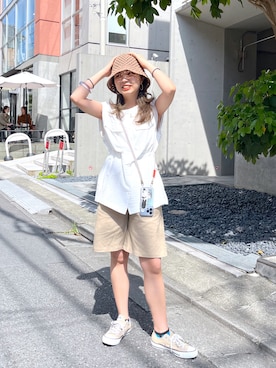 「ベストコーデ」｜「アイテム（ブルゾン）」を使った、NaNaMiさん（レディース・157cm）の春コーディネート