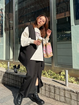 NaNaMiさん（レディース・157cm）の冬コーディネート