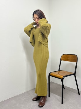 「ニットアップ」｜NaNaMiさん（レディース・157cm）の夏コーディネート