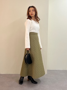 「キルトスカート」｜NaNaMiさん（レディース・157cm）の秋コーディネート