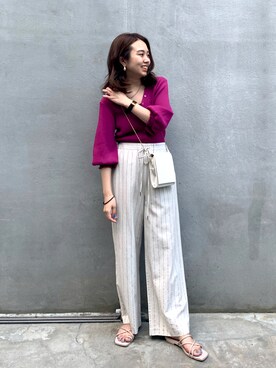 NaNaMiさん（レディース・157cm）の夏コーディネート