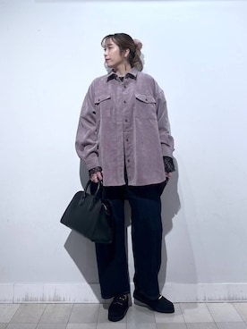 「アイテム（バングル/リストバンド）」を使った、no23miさん（レディース・155cm）の秋コーディネート