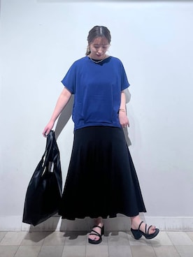 「アイテム（バングル/リストバンド）」を使った、no23miさん（レディース・155cm）の夏コーディネート