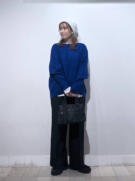 「アイテム（バングル/リストバンド）」を使った、no23miさん（レディース・155cm）の秋コーディネート