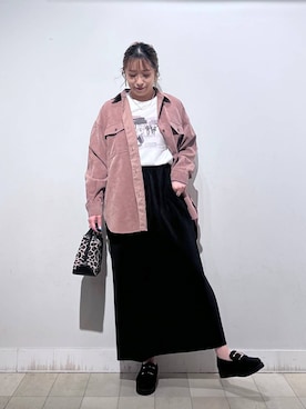 「GLOBAL WORK（グローバルワーク）のアイテム（タンクトップ）」を使った、no23miさん（レディース・155cm）の秋コーディネート