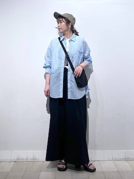 「アイテム（キャップ）」を使った、no23miさん（レディース・155cm・30代）の夏コーディネート