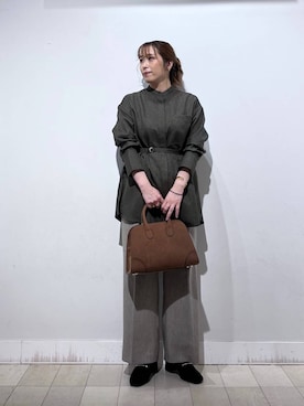 「アイテム（バングル/リストバンド）」を使った、no23miさん（レディース・155cm）の秋コーディネート