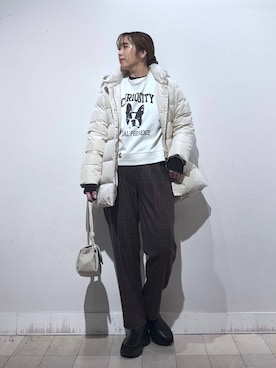 「アイテム（その他ヘアアクセサリー）」を使った、no23miさん（レディース・155cm）の秋コーディネート