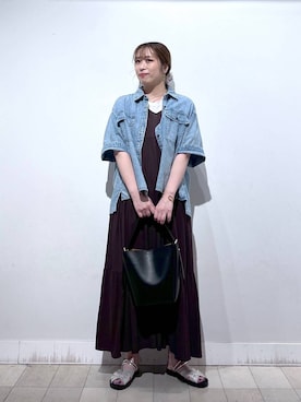 「アイテム（ワンピース/ドレス）」を使った、no23miさん（レディース・155cm・30代）の夏コーディネート