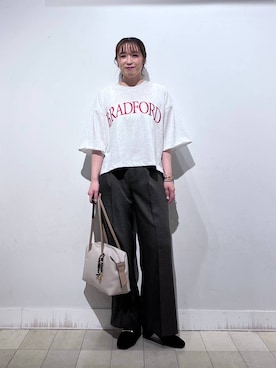 「アイテム（バングル/リストバンド）」を使った、no23miさん（レディース・155cm）の秋コーディネート