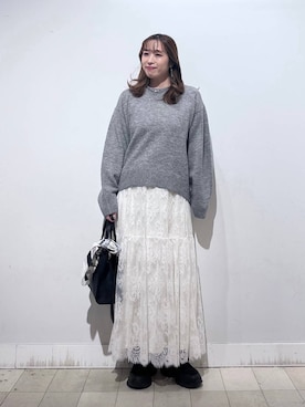 「アイテム（バンダナ/スカーフ）」を使った、no23miさん（レディース・155cm）の秋コーディネート