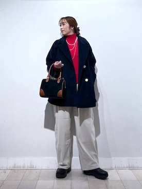 「アイテム（その他ヘアアクセサリー）」を使った、no23miさん（レディース・155cm）の秋コーディネート