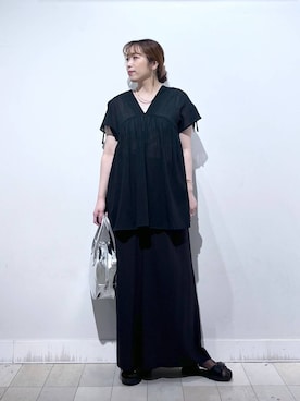 「アイテム（ボストンバッグ）」を使った、no23miさん（レディース・155cm・30代）の夏コーディネート
