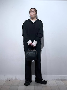 「アイテム（バングル/リストバンド）」を使った、no23miさん（レディース・155cm）の秋コーディネート