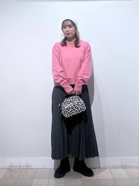 「アイテム（バングル/リストバンド）」を使った、no23miさん（レディース・155cm）の秋コーディネート