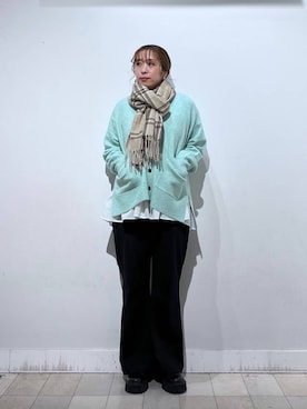 「アイテム（その他ヘアアクセサリー）」を使った、no23miさん（レディース・155cm）の冬コーディネート