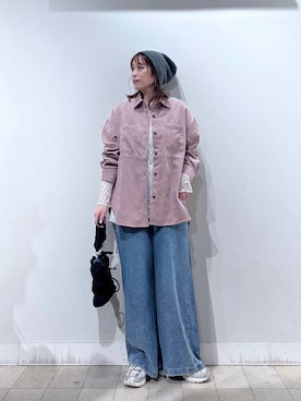 「GLOBAL WORK（グローバルワーク）のアイテム（帽子）」を使った、no23miさん（レディース・155cm）の秋コーディネート