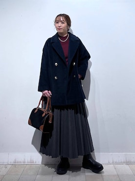 「GLOBAL WORK（グローバルワーク）のアイテム（トップス）」を使った、no23miさん（レディース・155cm）の冬コーディネート