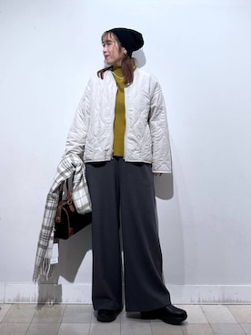 「アイテム（バングル/リストバンド）」を使った、no23miさん（レディース・155cm）の秋コーディネート