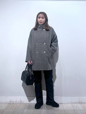 「アイテム（チェスターコート）」を使った、no23miさん（レディース・155cm）の秋コーディネート