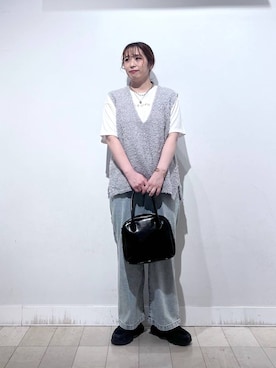 「アイテム（ボストンバッグ）」を使った、no23miさん（レディース・155cm・20代）の夏コーディネート