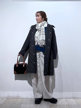 「アイテム（その他ヘアアクセサリー）」を使った、no23miさん（レディース・155cm）の秋コーディネート