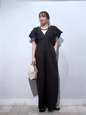 「GLOBAL WORK（グローバルワーク）のアイテム（オールインワン・サロペット）」を使った、no23miさん（レディース・155cm）の夏コーディネート