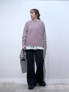 「アイテム（その他ヘアアクセサリー）」を使った、no23miさん（レディース・155cm）の冬コーディネート