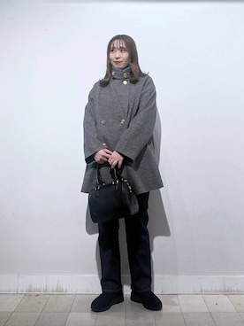 「アイテム（バングル/リストバンド）」を使った、no23miさん（レディース・155cm）の秋コーディネート