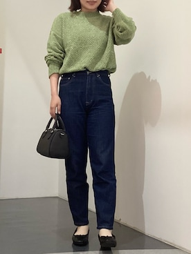 「テーパードデニム」｜ぬんさん（レディース・162cm）の秋コーディネート