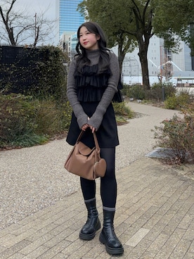 yukaさん（レディース・153cm）の冬コーディネート