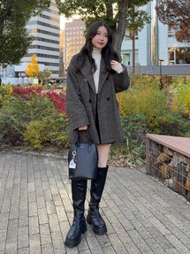 Amiur narrow double handle bag バッグ Amiur（エミレ）の「narrow double handle bag（ハンドバッグ）」 - WEAR
