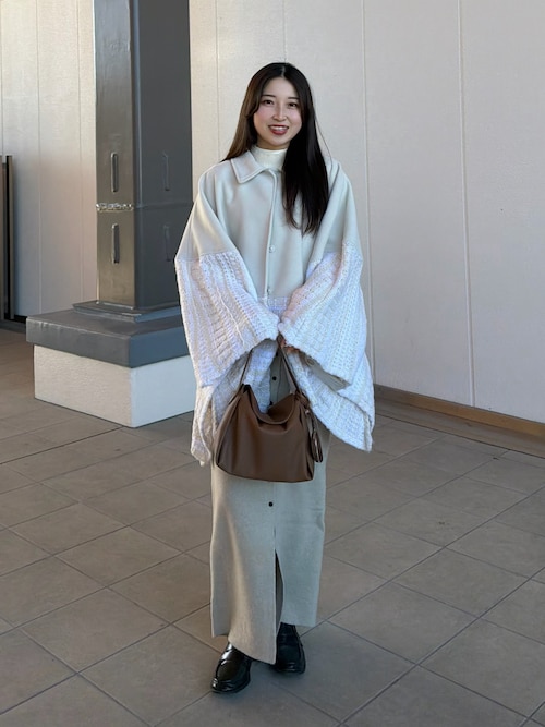 mayu×EFOLE コラボ　ハートポーチ付きシュリンクバッグ mayu×EFOLE コラボ】Shrink bag with heart pouch/ハートポーチ付き