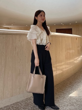 「アイテム（シャツ/ブラウス）」を使った、yukaさん（レディース・153cm・20代）の夏コーディネート