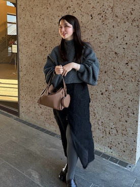 「アイテム（ワンピース/ドレス）」を使った、yukaさん（レディース・153cm・20代）の冬コーディネート