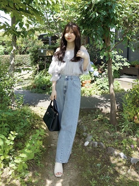 「NEUNA（ヌナ）のアイテム」を使った、yukaさん（レディース・153cm）の夏コーディネート