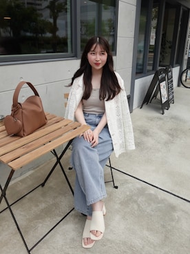 「EFOLE（エフォル）のアイテム」を使った、yukaさん（レディース・153cm）の春コーディネート