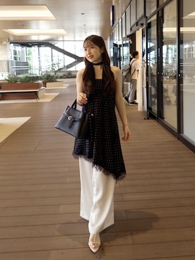 「NEUNA（ヌナ）のアイテム」を使った、yukaさん（レディース・153cm）の夏コーディネート