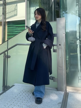 「アイテム（その他アウター）」を使った、yukaさん（レディース・153cm・20代）の秋コーディネート