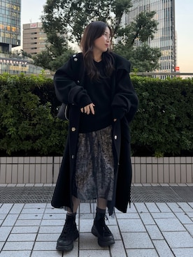 「アイテム（その他アウター）」を使った、yukaさん（レディース・153cm・20代）の秋コーディネート