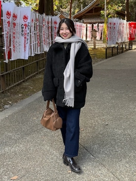 yukaさん（レディース・153cm）の冬コーディネート